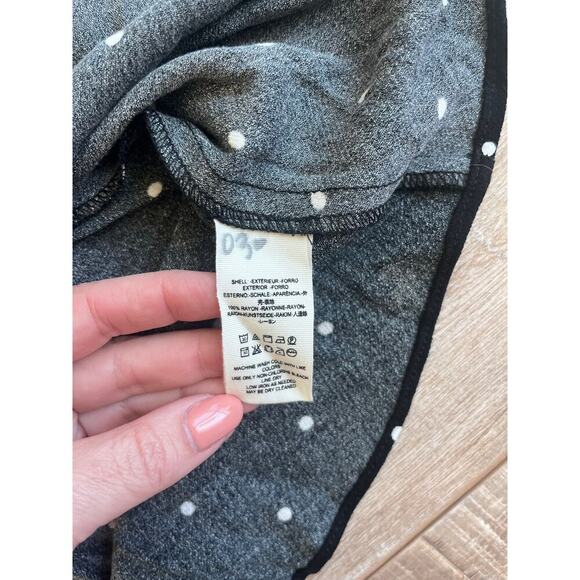 Free People All Yours Black Polka Dot Tie Front Dress Size 2 - Picture 4 of 6